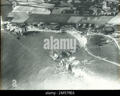 Luftaufnahme von Freshwater, Isle of Wight. Stockfoto