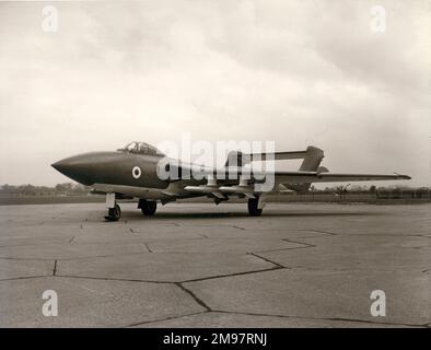 De Havilland Sea Vixen FAW1, bewaffnet mit vier de Havilland Firestreak Raketen. Stockfoto