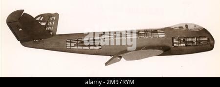 Westland Jet Fighter-Bomber-Design von W.E.W. Petter, c.1944. Stockfoto