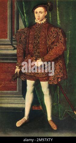 König Edward VI von England (1537-1553, regiert 1547-1553). Stockfoto