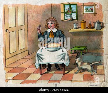 Illustration, Kleiner Jack Horner. (2 von 2) Stockfoto