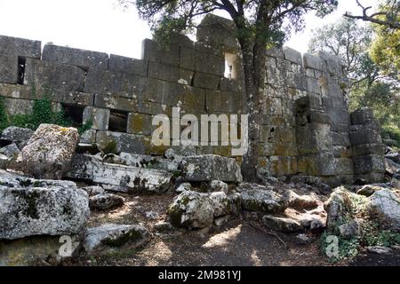 Türkei, nordwestlich von Antalya, Termessos: Unbekanntes Gebäude Stockfoto