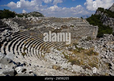 Türkei, Nordwesten von Antalya, Termessos: Theater Stockfoto