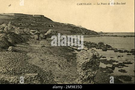 Karthago, Tunesien - Sidi-Bou-Said Punkt Stockfoto