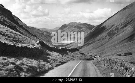 Kirkstone Pass und Brothers Water, Windermere, Lake District, Cumbria, England. Stockfoto