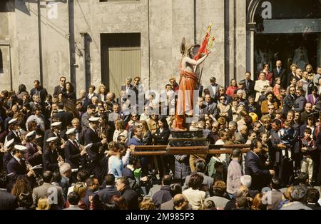 Vasa vasa kuss Festival Ostern Pasqua Modica Sizilien Ragusa Provinz Italien Stockfoto