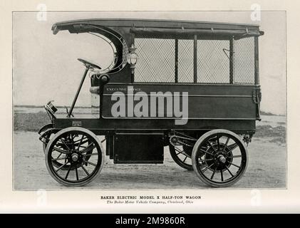 Baker Electric Model X Half-Ton Wagon, The Baker Motor Vehicle Company, Cleveland, Ohio, USA. Stockfoto