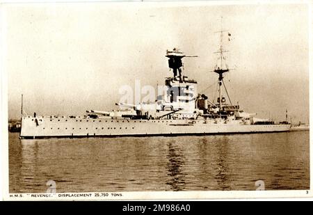 HMS Rache, Schlachtschiff, Rache Klasse Stockfoto