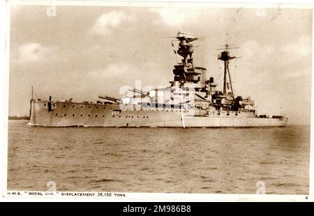 HMS Royal Oak, Schlachtschiff, Rache-Klasse. Stockfoto