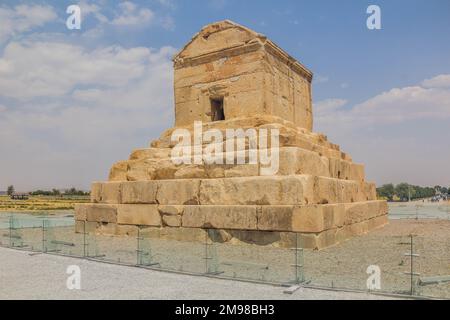 Grabmal von Kyros dem großen in Pasargadae, Iran Stockfoto
