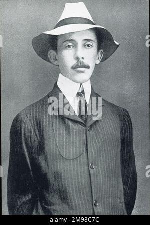 Alberto Santos-Dumont, 1873-1932. Stockfoto