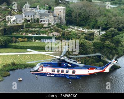 Eh Industries (später AgustaWestland) EH101 PP8 Heliliner, G-OIOI, die Vorserienversion der Zivilpassagiervariante. Stockfoto