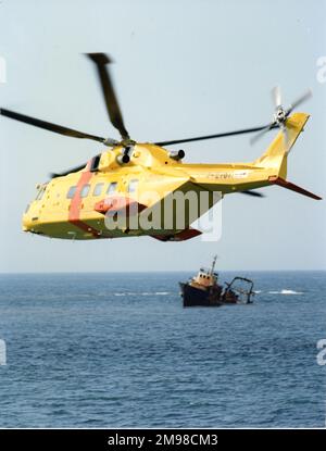 Eh Industries (später AgustaWestland) EH101 PP9, I-LIOI, die Vorserienversion der zivilen Frachtvariante. Stockfoto