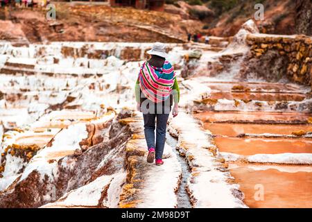 Salinas de Maras Stockfoto