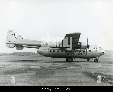 Nord 2501D Noratlas, GA108, von der Deutschen Luftwaffe. Stockfoto