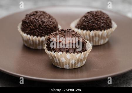 Goumert-Eierschokolade-Süßigkeiten-Tradition in Brasilien. Stockfoto