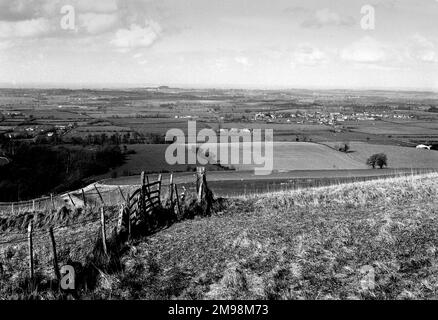 Tale of White Horse aus White Horse Hill, Nr Uffington, Oxfordshire. Stockfoto