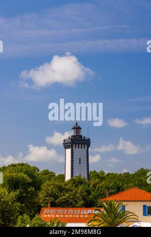 Leuchtturmgrab in Verdon-sur-Mer, Gironde, Aquitanien, Frankreich Stockfoto