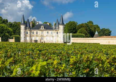 Chateau Pichon Longueville Baron, Medoc, Frankreich Stockfoto