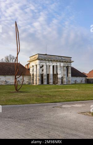 Königlicher Salzwerk-Komplex in Arc-et-Senans, UNESCO-Weltkulturerbe, Franche Comte, Frankreich Stockfoto