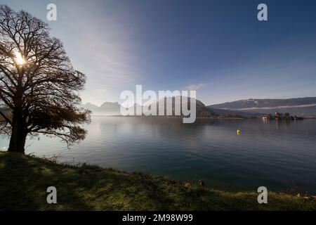 Duingt, Lake Annecy, Haute Savoie, Frankreich Stockfoto