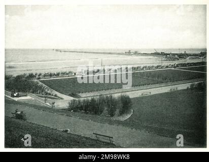 Sands und Pier, South Shields, Tyne und Wear. Stockfoto