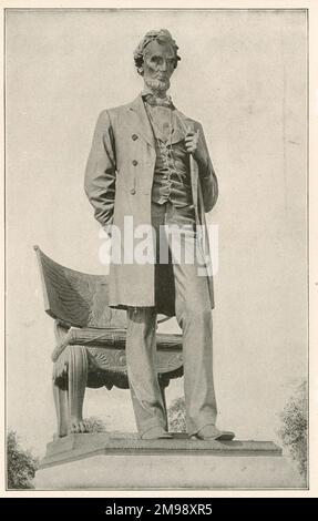 Lincoln Statue, Lincoln Park, Chicago, Illinois, USA. Stockfoto