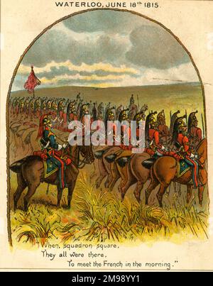 Schlacht von Waterloo, 18. Juni 1815. Stockfoto