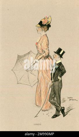 Lighter Side of School Life von Lewis Baumer - Lord's. Stockfoto