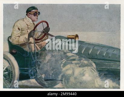 Early Motor Car Racing - Charles Jarrott am Steuer. Stockfoto