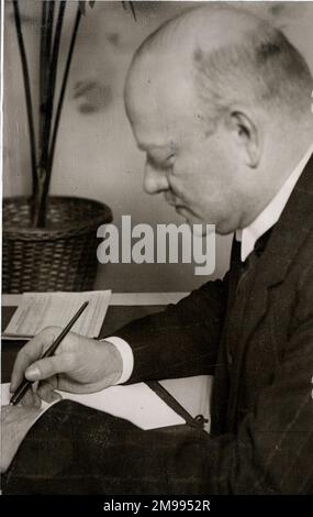 Dr. Gustav Stresemann, Bundeskanzler, Außenminister der Weimarer Republik (1923-1929), Friedensnobelpreisträger 1926. Stockfoto