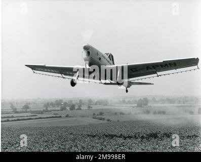 De Havilland Canada DHC1 Chipmunk Mk23, G-APMN, Landwirtschaftsflugzeug mit einem Sitz. Stockfoto