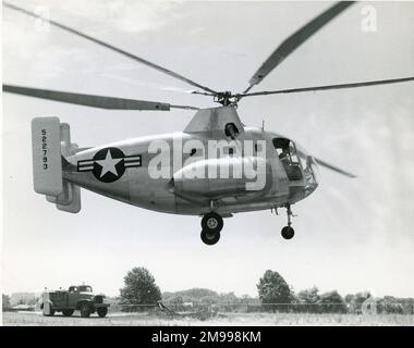 Kellett XR-10, 45-22793, während seines ersten Fluges in Kelletts Werk in Nordwales (PA) am 24. April 1947. Stockfoto