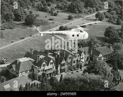 Sikorsky S-55, G-AMHK, wurde im Januar 1951 zur Verwendung als Demonstrationsmittel in Westland registriert. Stockfoto