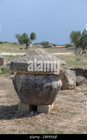 Etruskische Tarquinia, Monterozzi Necropolis, Viterbo, Latium, Italien Stockfoto