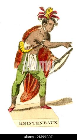 Schrott, Völker der Welt - Indianer aus Nordamerika - Knisteneaux (Cree). Stockfoto