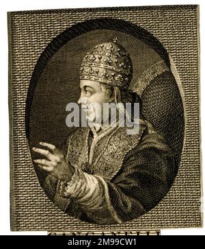 Papst Clement XIV., geboren am Giovanni Vincenzo Antonio Ganganelli (1705-1774). Stockfoto