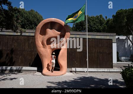 Brasilianischer Pavillon der internationalen Biennale-Kunst von Venedig. Stockfoto