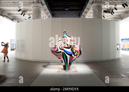 Kunstausstellung im Arsenale der internationalen Biennale-Kunst von Venedig Stockfoto