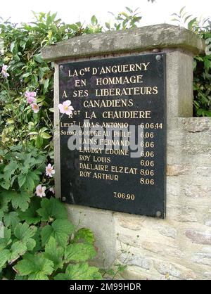 Obwohl die Namen deutlich gekennzeichnet sind, sind weder Laudry noch Dallaire in der Commonwealth war Graves Datenbank aufgeführt. Sowohl Louis als auch Arthur Roy kommen aus Kedgwick New Brunswick, also sind sie wahrscheinlich verwandt. Stockfoto