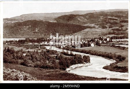 Fort Augustus, in der Gemeinde Boleskine und Abertarff, südwestliches Ende von Loch Ness, Scottish Highlands. Stockfoto