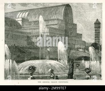 Die Crystal Palace Brunnen in Sydenham, Südost-London. Stockfoto