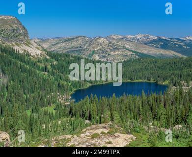 coquina Lake im oberen Bärenbecken der wildnis selway-bitterroot, idaho Stockfoto