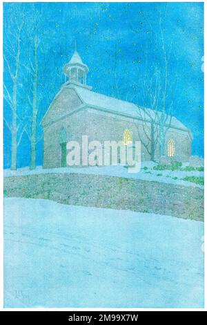 Old Dutch Church, Sleepy Hollow, Tarrytown, New York, USA, Von Jules Guerin.