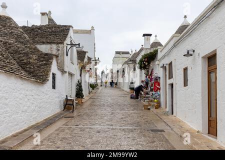 Reisefotografie, Alberobello, Apulien, Italien Stockfoto