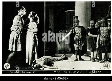 Stummfilm, Messalina oder der Fall einer Kaiserin 1923, Tod von Messalina Stockfoto