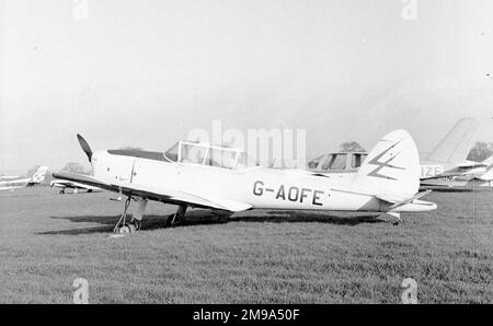 De Havilland Canada DHC-1 Chipmunk G-AOFE (msn 0150 / ex RAF WB702). Stockfoto