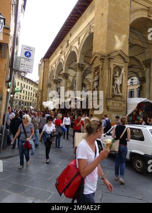 Florenz-Straße Stockfoto