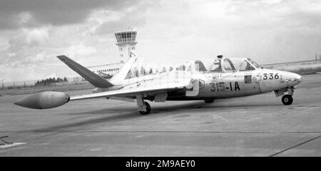 Armee de l'Air - Fouga CM.170 Magister 336 mit Staffelcode 315-1A Stockfoto
