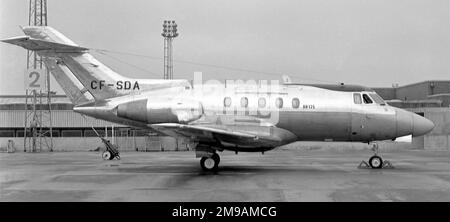 Hawker Siddeley HS-125-1A/522 CF-SDA (msn 25022), am Flughafen Prestwick. Stockfoto